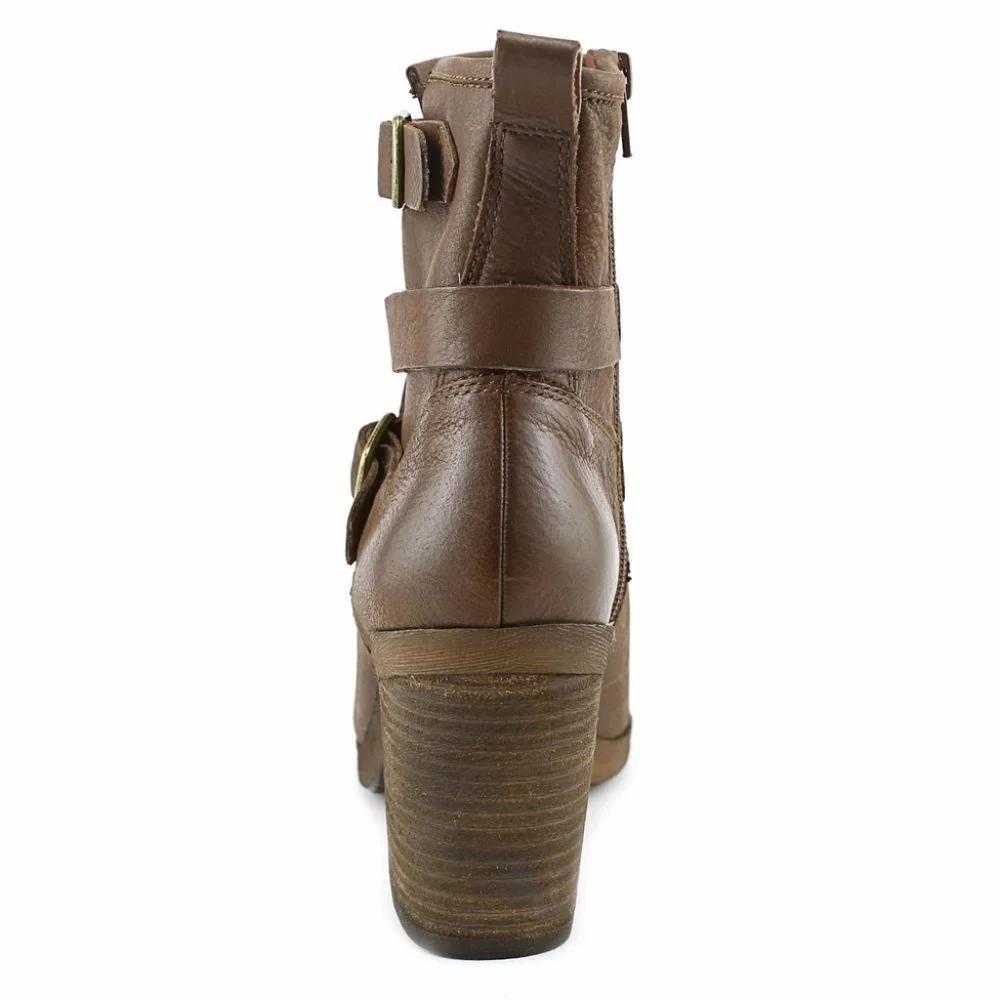 Lucky Brand Leather Ankle Boots 9  NWoB